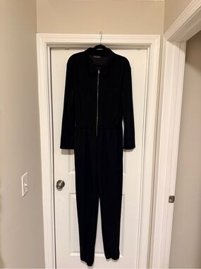 ALLOY Black Zip-Front Women's Jumpsuit